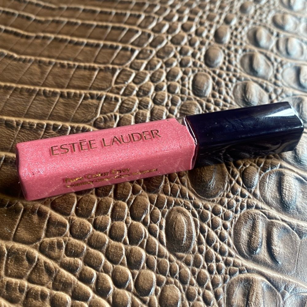 Estée Lauder lipstick lipgloss mini .16 oz red pure color envy gloss PLUM